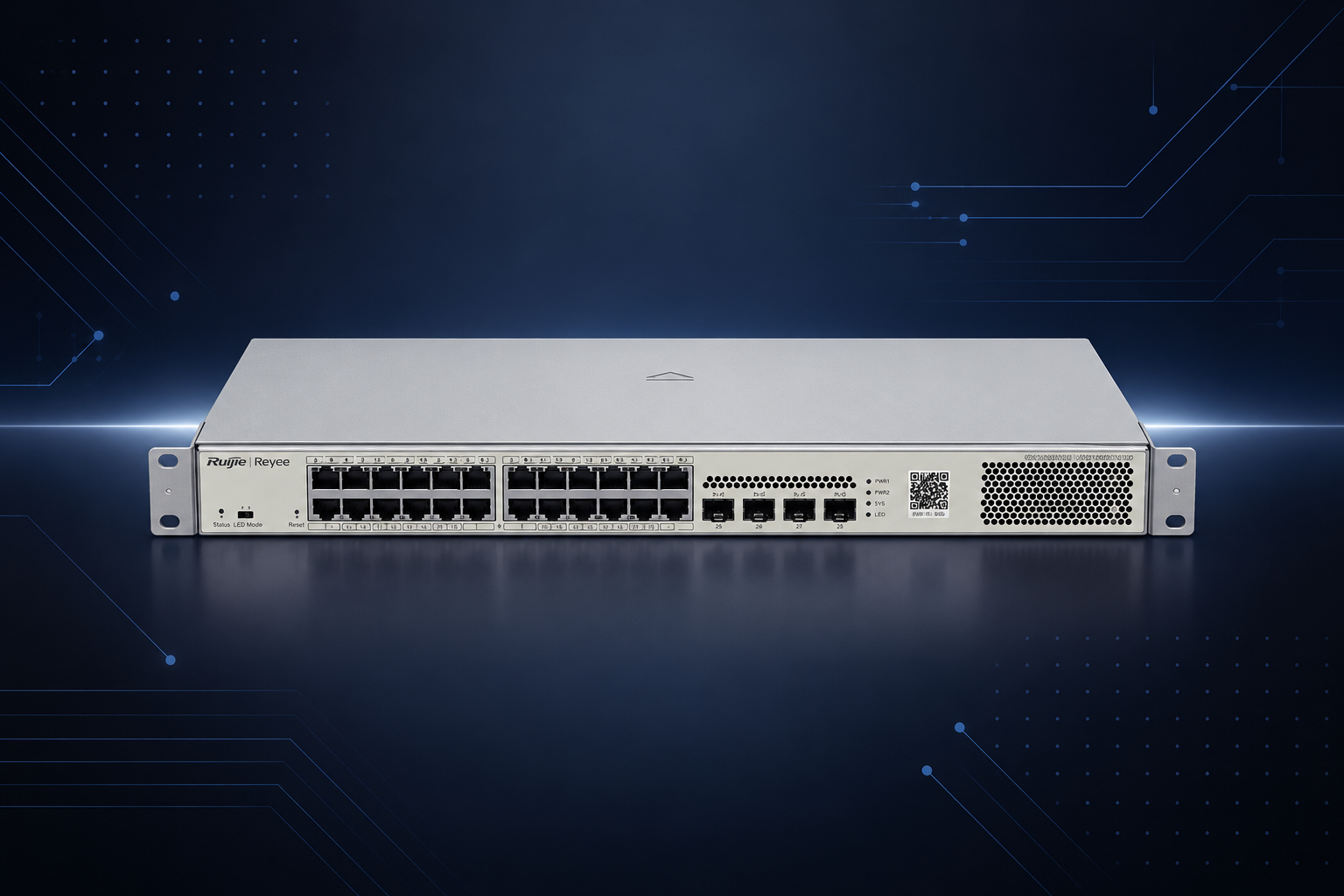 SWITCH 24B GIGA POE 4SFP L2 CLOUD RUIJIE